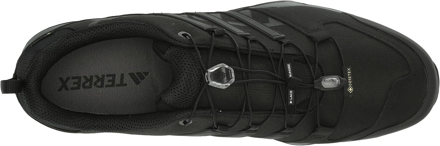 adidas Men's Terrex Swift R2 Gore-tex Hiking Sneaker 6 Black/Black/Grey