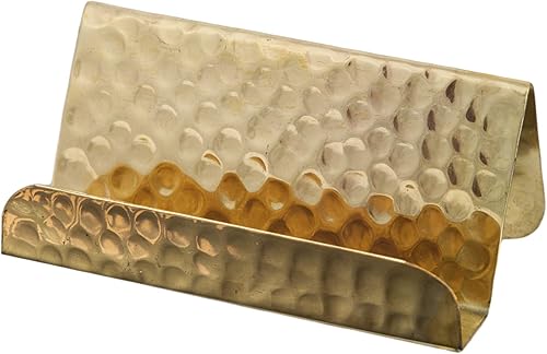 GoCraft Soporte para tarjetas de visita  Se adapta a 20-30 tarjetas de visita latón puro