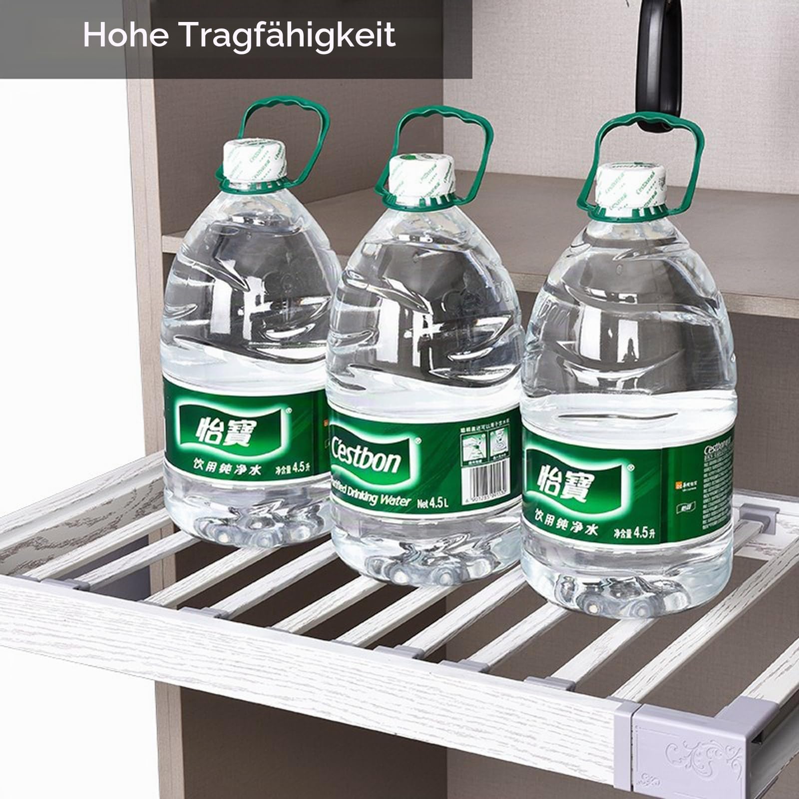 Hosenauszug Für Kleiderschrank Stretch-Hosenständer, Versteckte Kleiderstange Im Waschmaschinenschrank, Ausziehbarer Hosenständer Aus Metall Im Schrank Platzsparend Mit Abnehmbaren Hosen