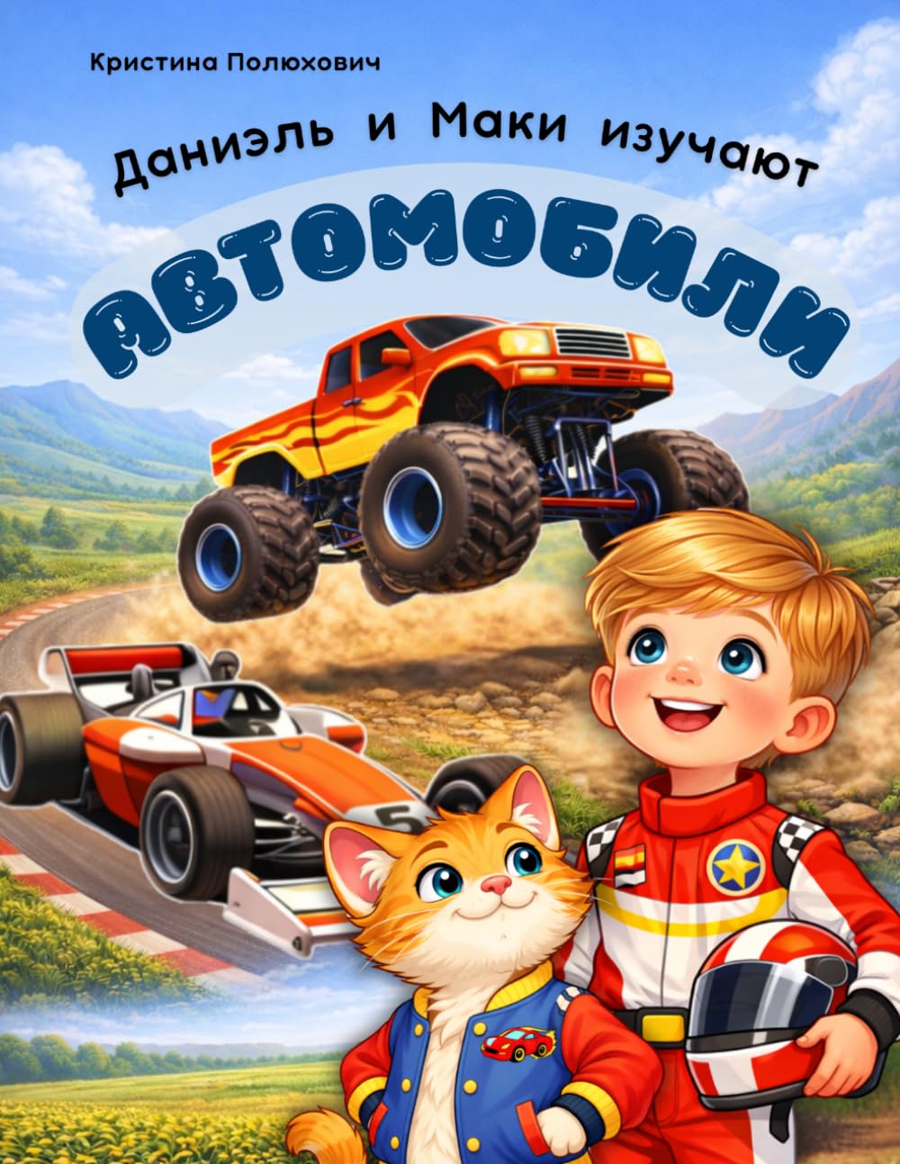 Даниэль и Маки изучают Автомобили: Развивающая книга про машины и транспорт для детей