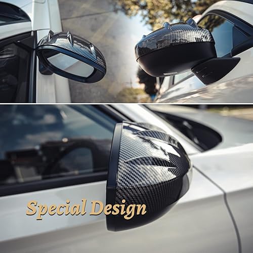 Miniatura 4 de Thenice Cubierta de espejo retrovisor Civic de 11 generación, protector de espejo lateral, decoración exterior compatible con Honda Civic 2022 2023