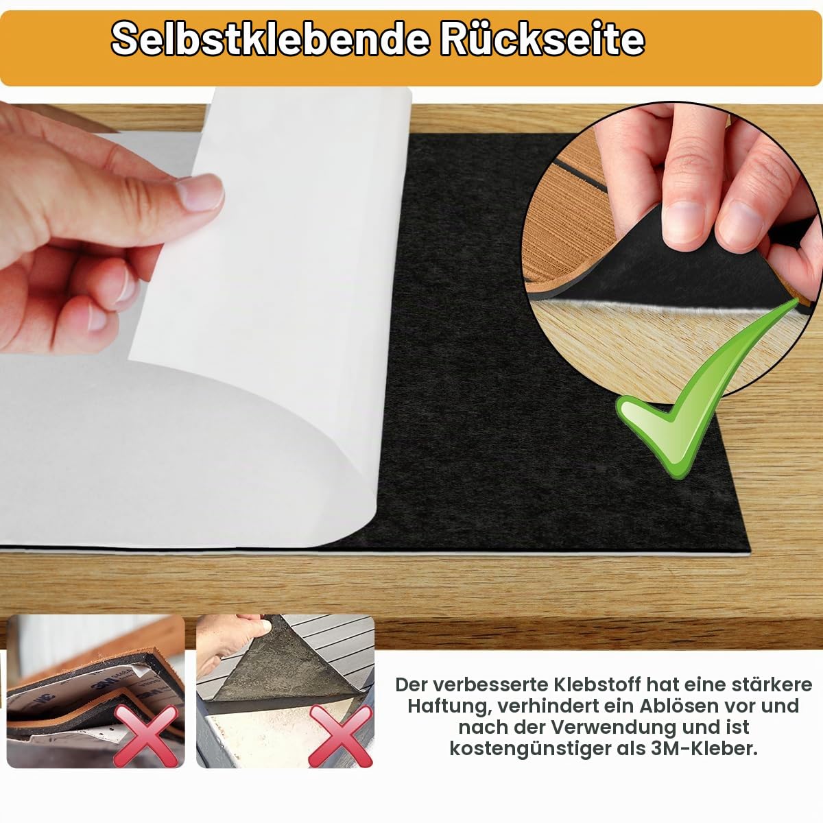 Eva Schaum Boot Bodenbelag Marine rutschfeste Matte 240x112/90/55/41cm Selbstklebend Teakholzimitat Deck Teppich für Boote Schiffsdecks Yachtboden Schwimmbad Motorboot Schnellboot Kajak