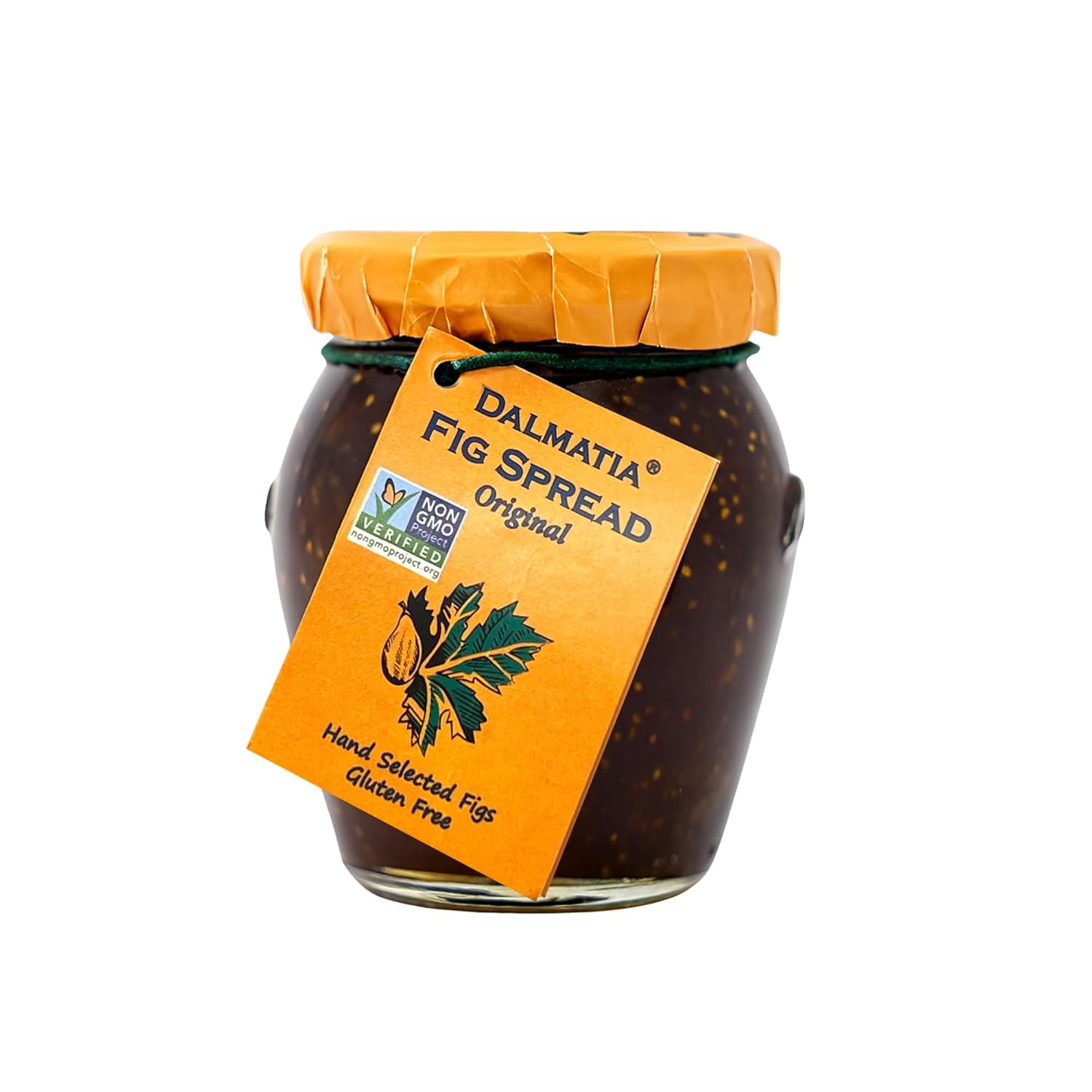 Dalmatia Fig Spread with Orange 8.5oz - Award-Winning All-Natural Non-GMO Croatian Fig Jam for Cheese Boards, Toast & Baking