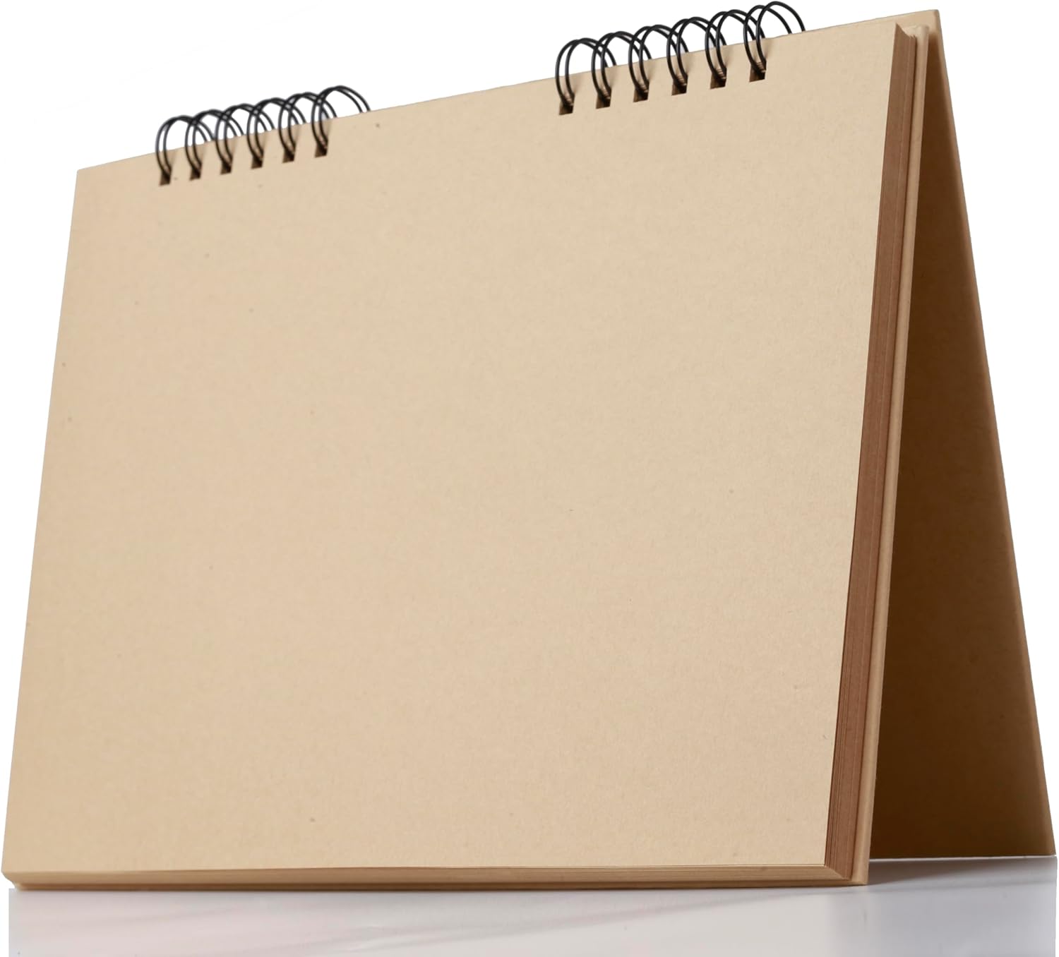 Toned Tan Sketchbook for Artists 9x12 Spiral Bound Mixed Media Paper Pad, 50 Sheets Acid-Free Kraft Hardcover,A4 Brown Tone Sketch Pad for Drawing, Sketching Painting, Family Albums & More