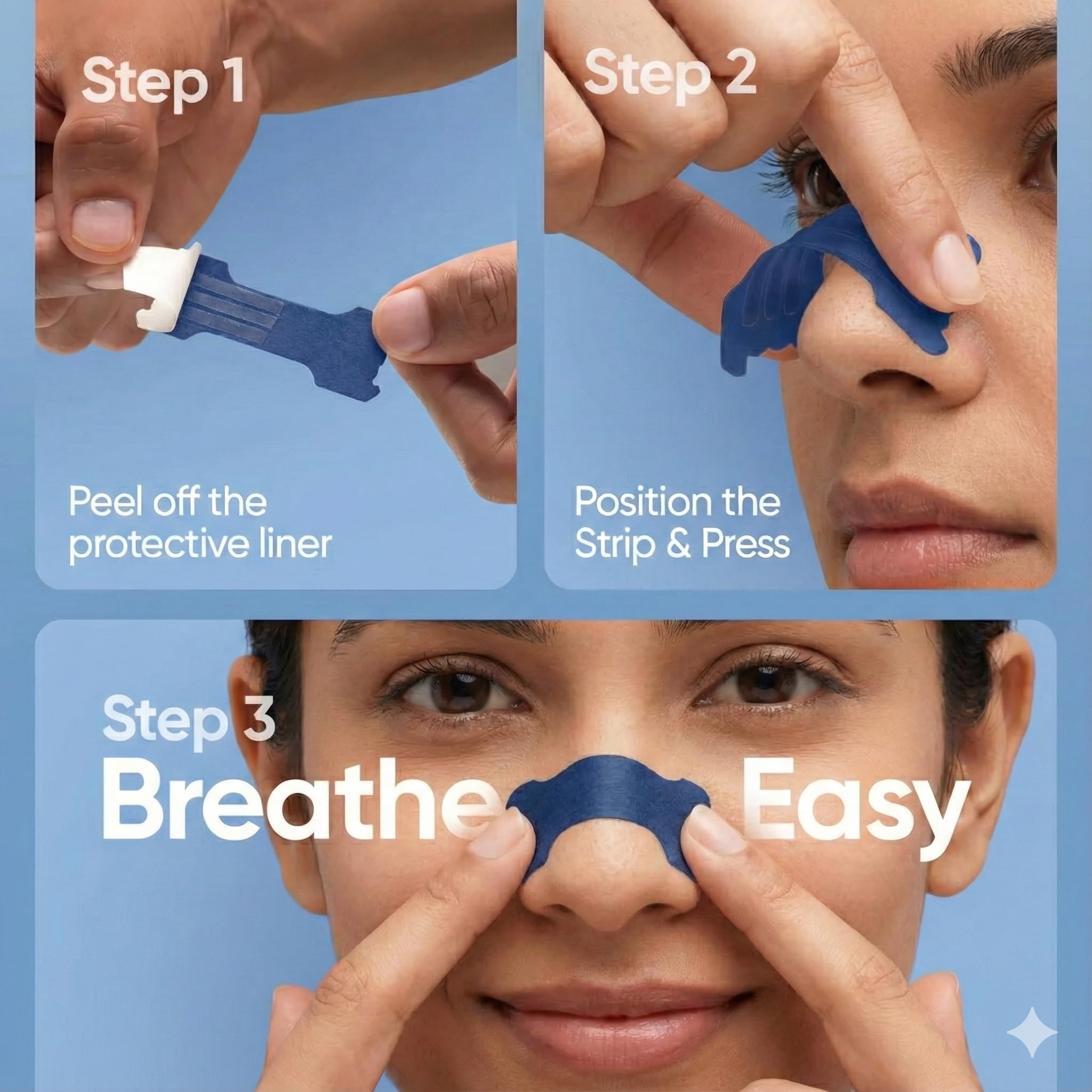 AeroFlow Premium Nasal Strips | Reduces Snoring, Improves Sleep & Sports Performance | Extra Strong Lift for Pure Air Flow | Hypoallergenic Tape, Sweat-Resistant | 10 Strips — Amazon image 3