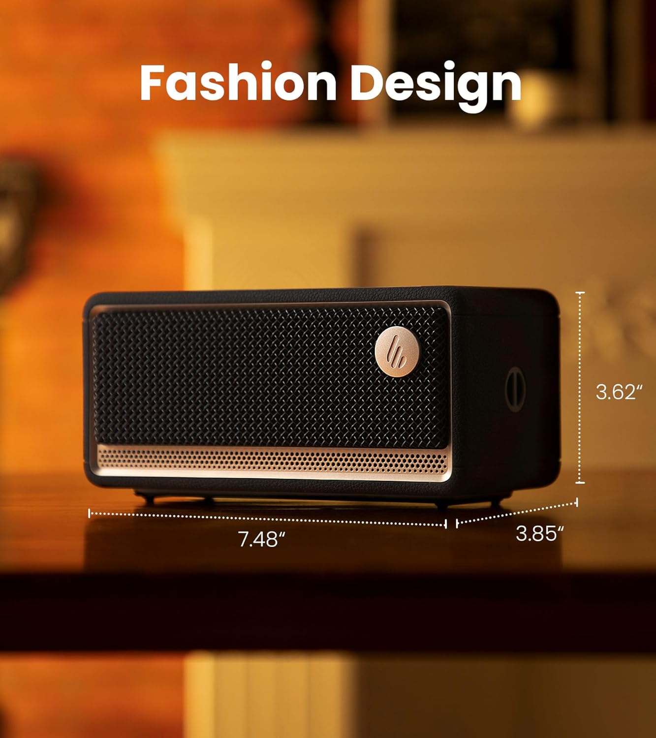 Edifier ES60 Bluetooth Speaker, Portable with Stereo Pairing, IP66 Dustproof & Waterproof 9H Playtime BT5.4 34W RMS Dual Device Connection Ambient Light for Home Party Outdoor Beach – Black - Image 3