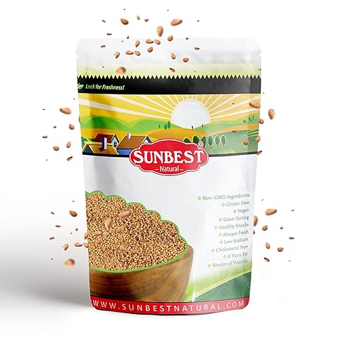 Sunbest Natural Semillas de sésamo marrón orgánicas sin OMG veganas kosher 5 libras