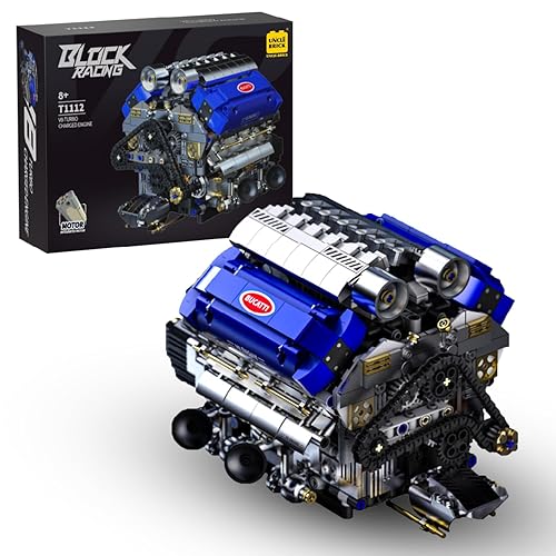 V8 Engine Model Kit That Runs, Motorized Engine Building Set