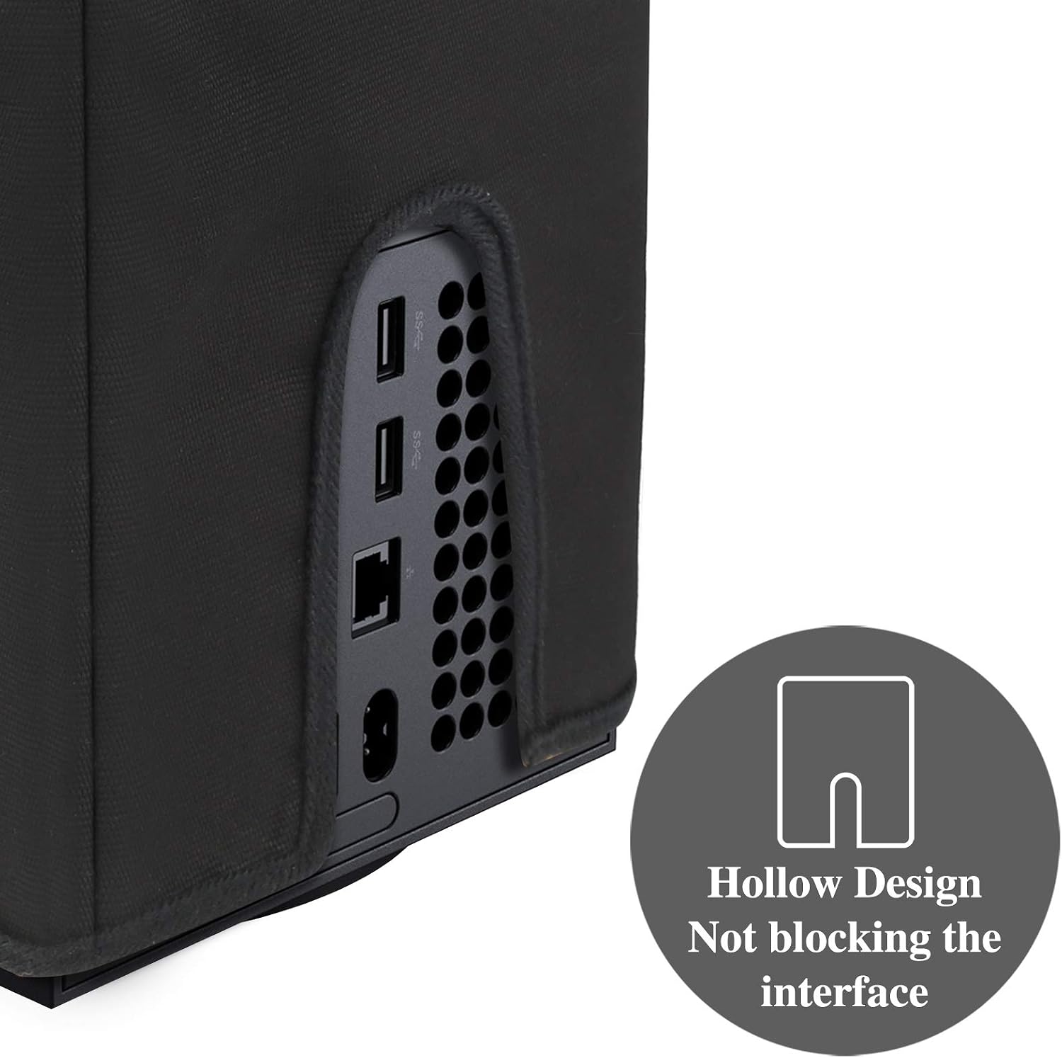 U/D Xbox Series X Console Dust Cover Case for Xbox Series X Dust Protector Custom Designed Water Proof for Xbox Series X Console Thick Fabric Precision Cut Easy Access Cable Port