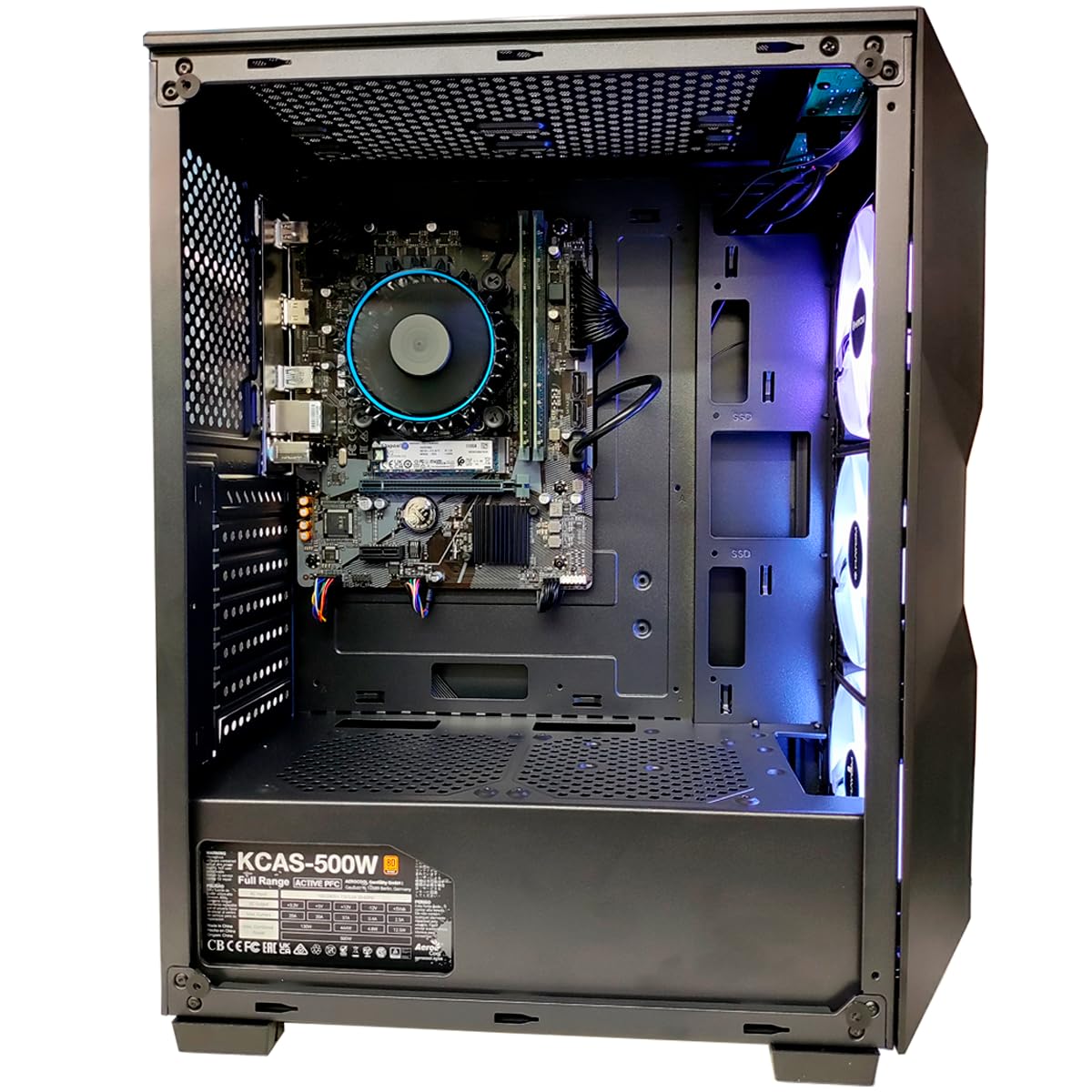 新品コスパ最強ＰＣ Core i5 12400 メモリ16GB SSD 500G PC GAMER I5 12400, 16GB DDR4, SSD NVME 500GB, FONTE 500W 80 PLUS