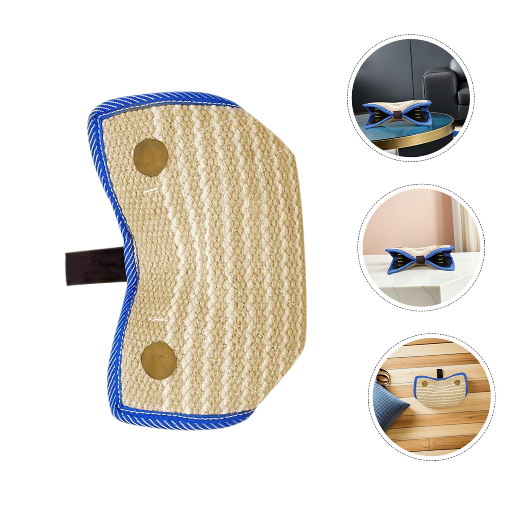 NOLITOY Juguete de Entrenamiento para Perros de Yute con Asa Mordedora | Adiestramiento de Cachorros, Resistente para Uso Intenso, Apto para Centros de Entrenamiento Canino
