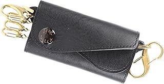 [BEERBELLY] キーケース ビアベリー ダブルフラップ 本革 レザー 三つ折り 収納ポケット 4連 airtagケース