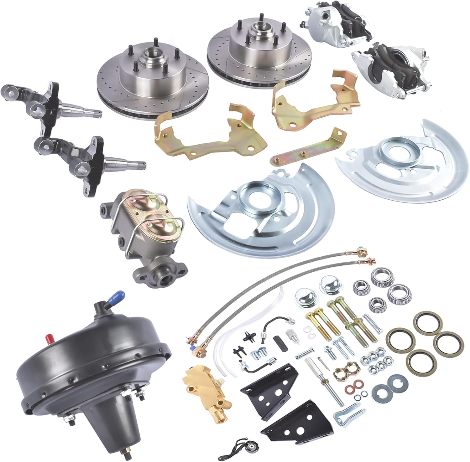 GELUOXI Disc Brake Conversion Kit Replacement for GM A F X Body DBK6472LX GM-224 DBK6472LX-GM-224