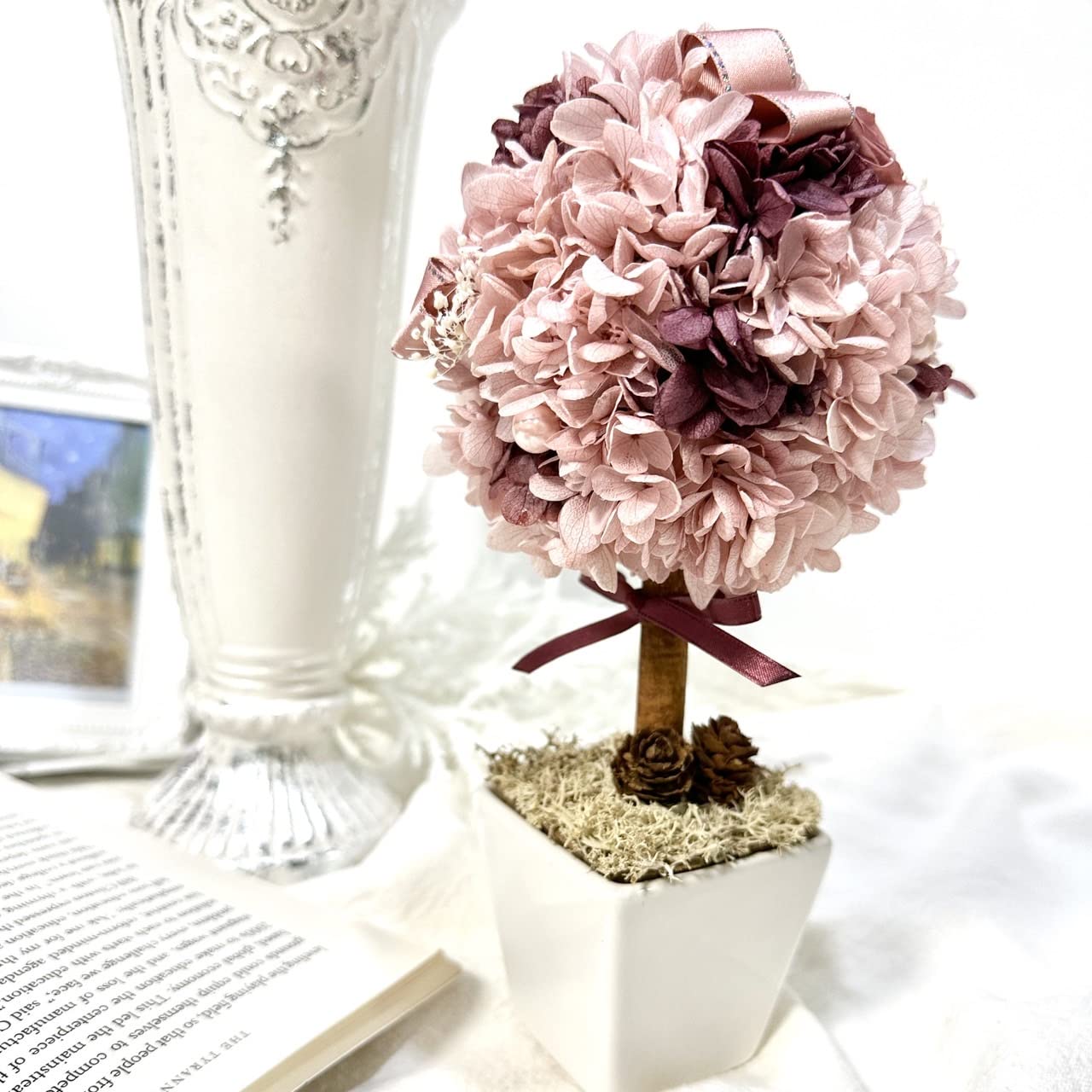 Amazon | Lulu's ルルズ トピアリー プリザーブドフラワー ドライ