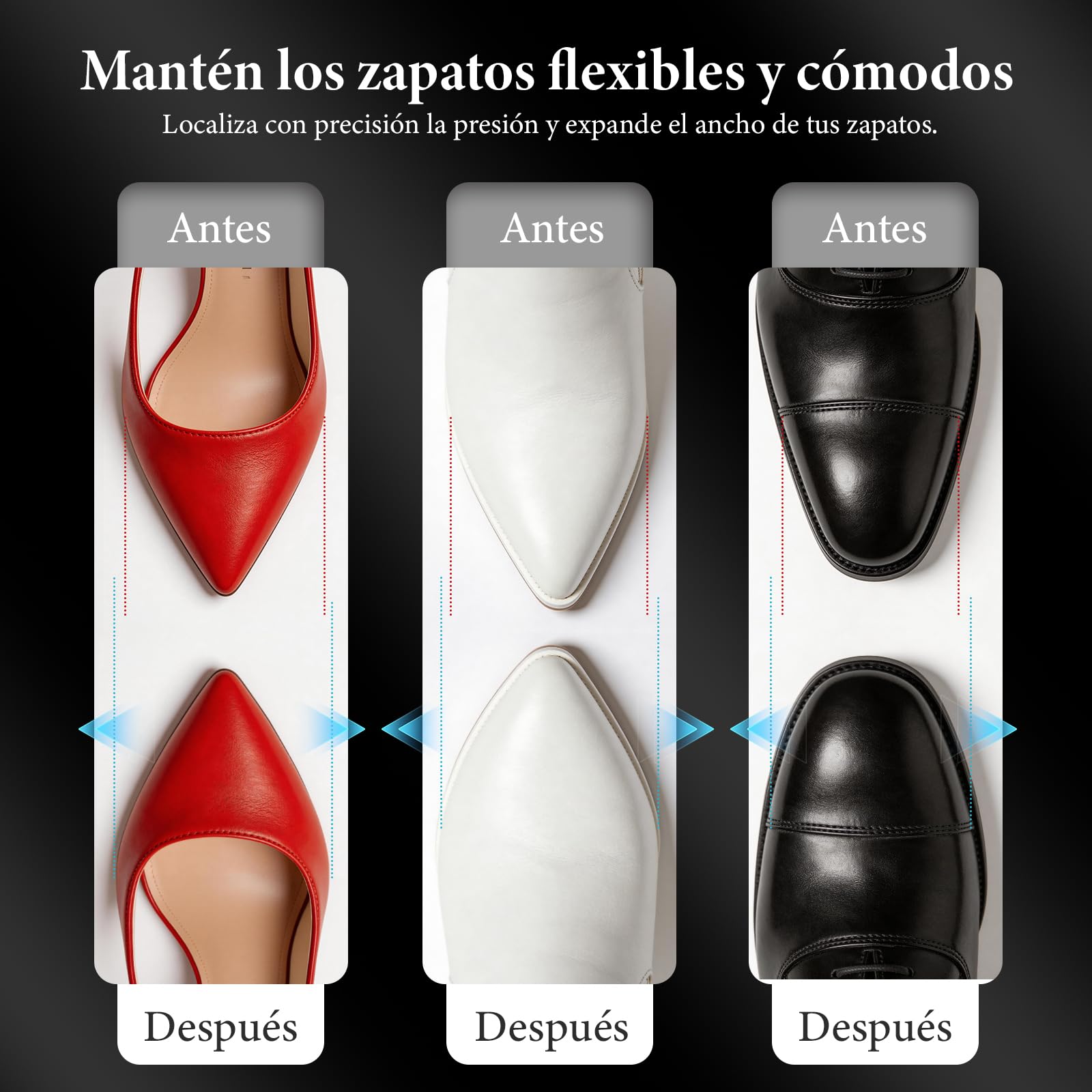 Spray Estirador de Zapatos, 200 ml Spray Estirador de Botas para Hombre y Mujer, Ablandador de Cuero Profesional para Aliviar el Calzado Ajustado, Ensanchador de Zapatos para Cuero, Gamuza,