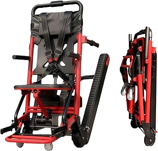 Elektrischer Treppensteiger Rollstuhl Faltbar, Elektrische Treppenhilfe Rollstühle,Bis 160KG Mit Gummikette,Aluminiumlegierung,Treppensteighilfe Senioren