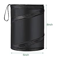 Vista 6 de Boao Bolsa de basura para automóvil, contenedor de basura portátil, plegable, a prueba de agua, cubo de basura para automóviles (1 unidad)