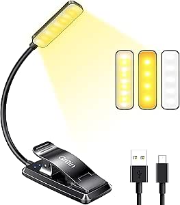 Lampada Da Lettura Ricaricabile USB - 9 LED, 3 Modalità, Flessibile Per Libri E Tablet - Foto 9