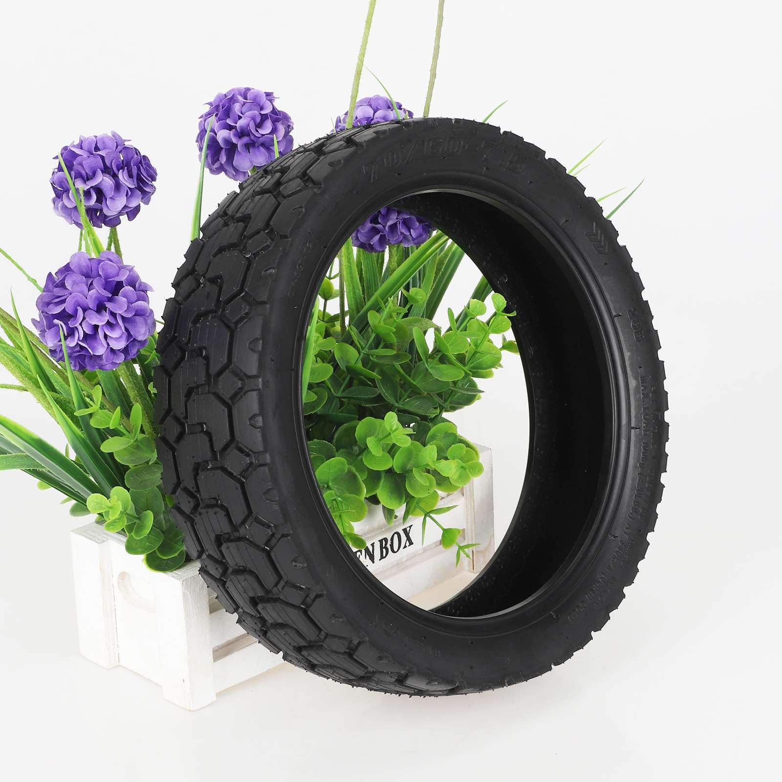 Pneu tout-terrain auto-réparateur 70/60-7,5 pour trottinette Segway Ninebot ZT3/ZT3 Pro, 10 pouces