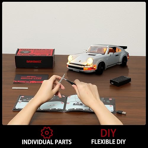 Miniatura 3 de BRIKSMAX Kit de iluminación LED para Porsche 911  Compatible con el modelo de bloques de construcción Lego 10295  No incluye el juego de Lego