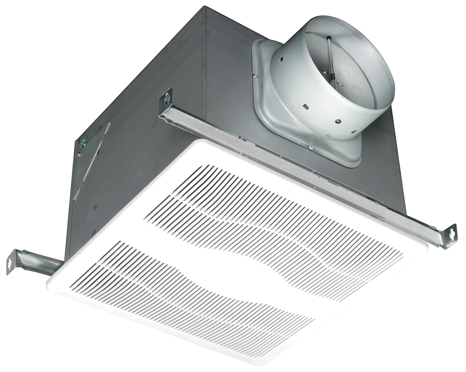 Air King D4S 120 CFM 0.3 Sone Ceiling Mounted DC Motor Energy Star Rated Exhaust Fan - White