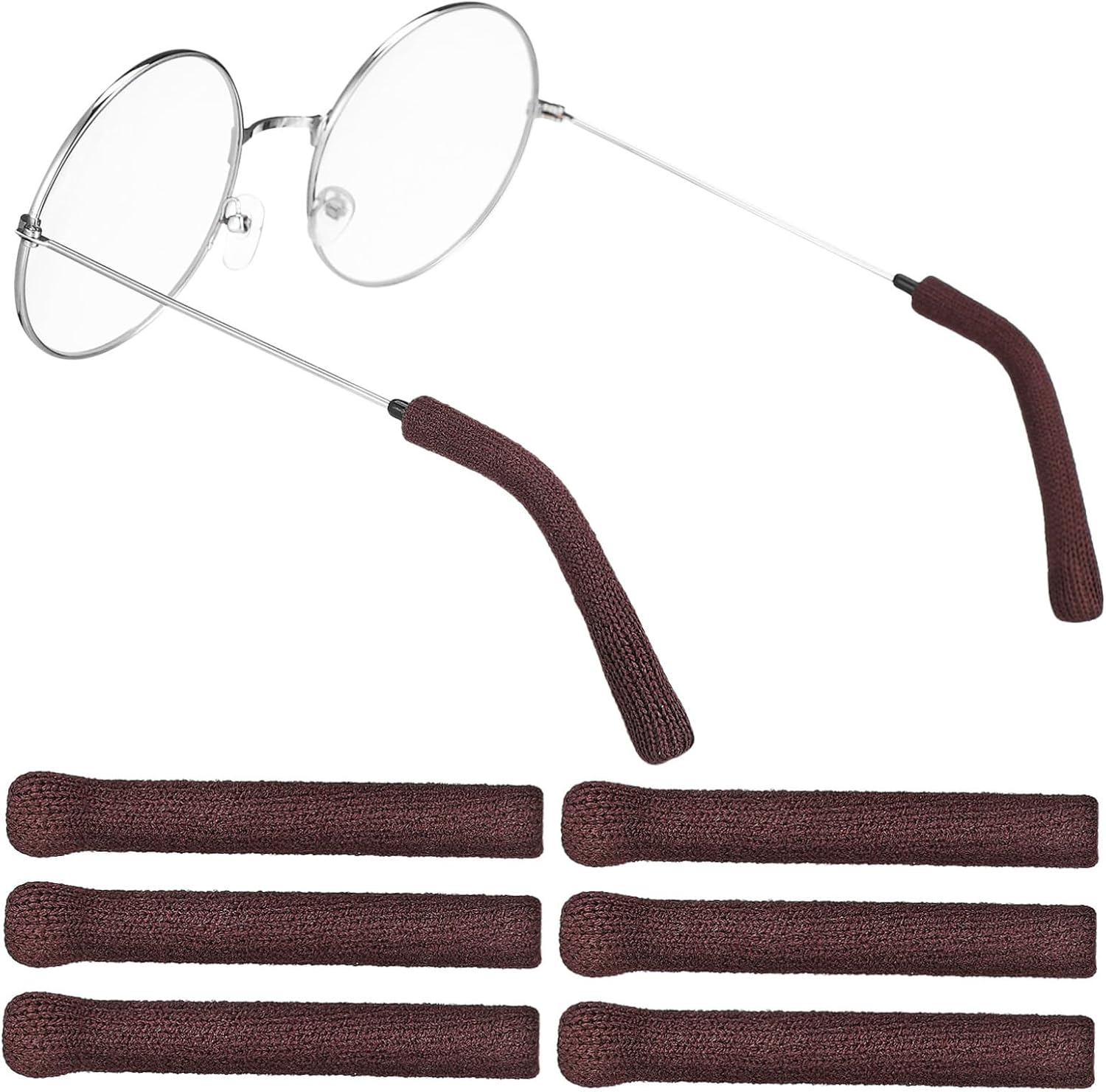 Gatuida 6 Pairs ear pads arm cuff nylon Glasses Ear Grips Non Slip Glasses Accessories sleeve spandex soft Eye