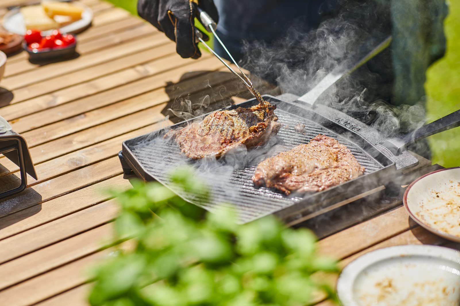 Ooni Piastra ghisa, Griglia per barbecue, Padella ghisa per forno pizza, Accessori barbecue