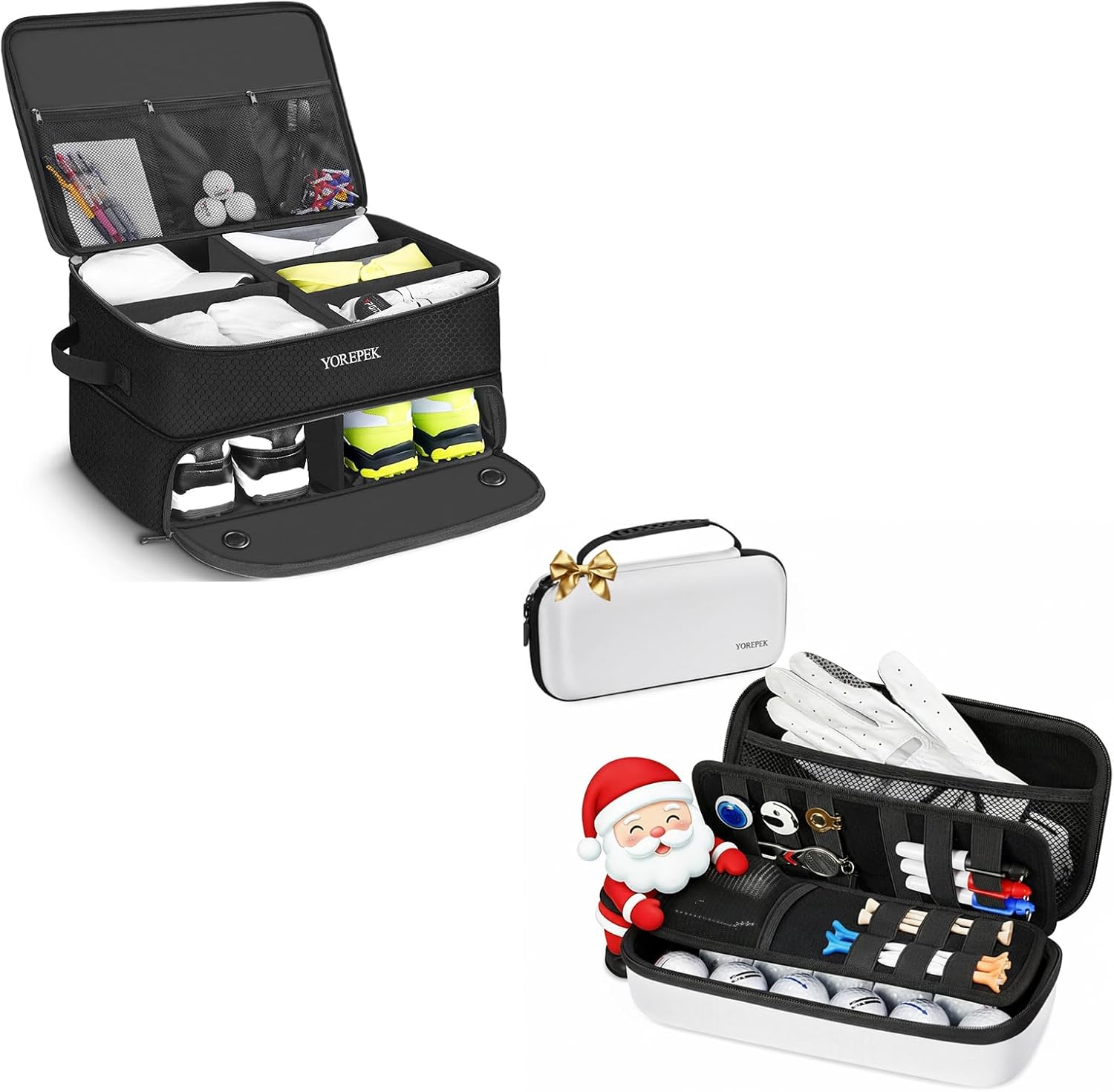 YOREPEK 2 Layer Golf Trunk Organizer Golf Glove Holder