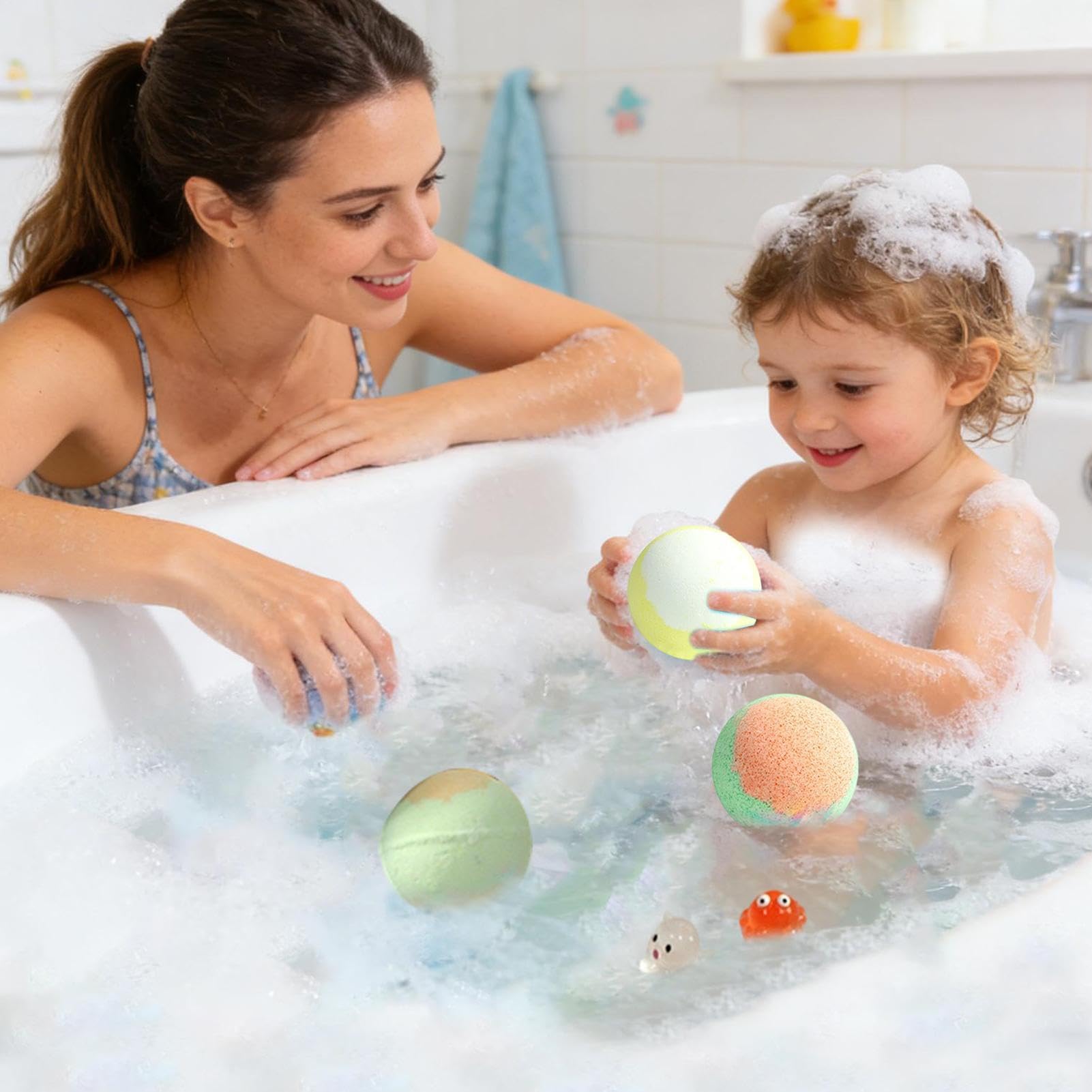 Kulki Kąpielowe Dla Dzieci,Artykuły spa z bańkowym zwierzątkiem w środku | 24-częściowe Kulki Kąpielowe Dla Dzieci Wypełniacze Koszyków, młodzieży, chłopców, dziewczynek, domu, łazienki, wanny