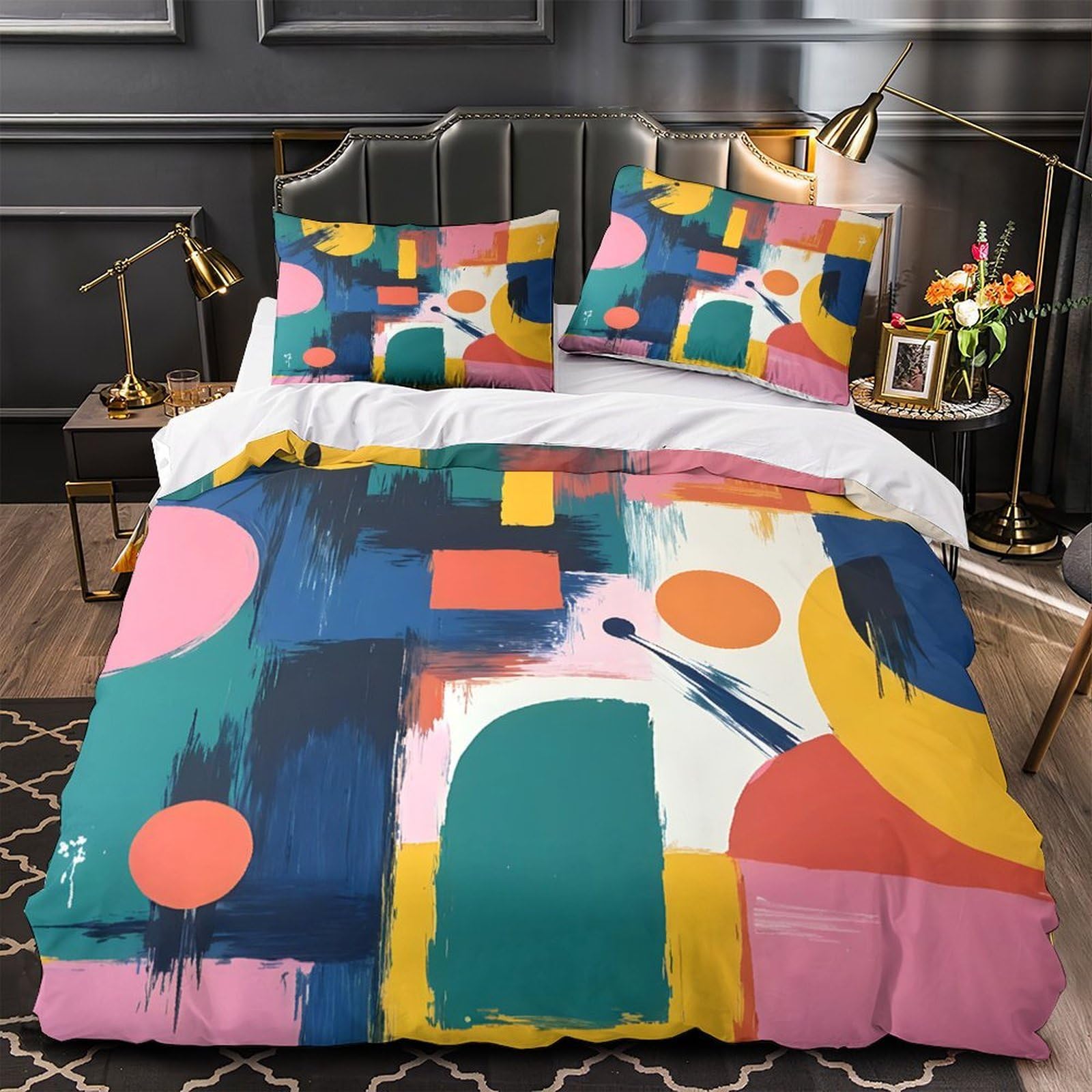 Art Abstrait Parure de Lit Légère pour En finir avec les Nuits Trop Chaudes et Agitées