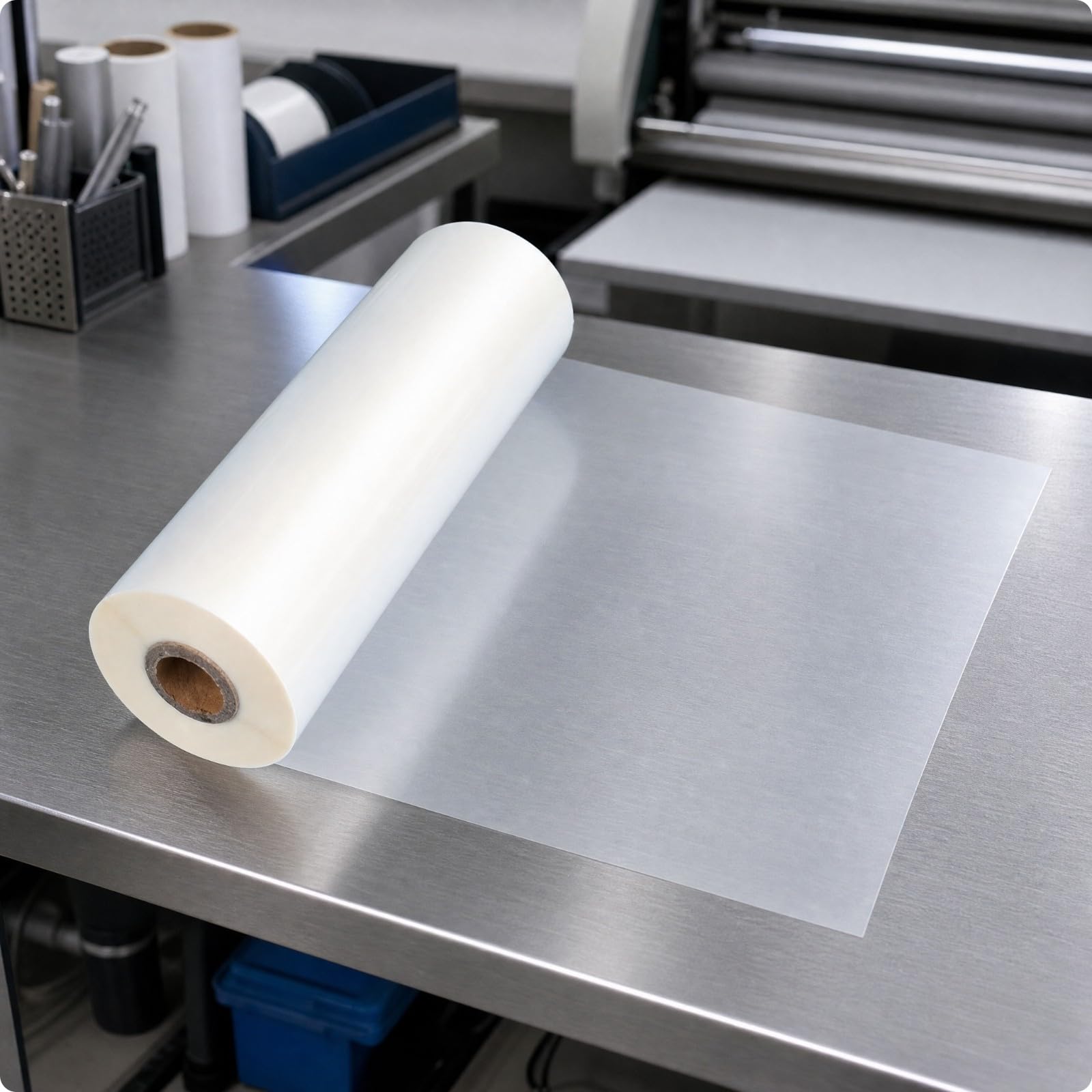 Pellicule Plastifiante Thermique 22 Cm sur Noyau 25 Mm pour Laminage à Chaud s Documents Courants Supports, Mat, 200M