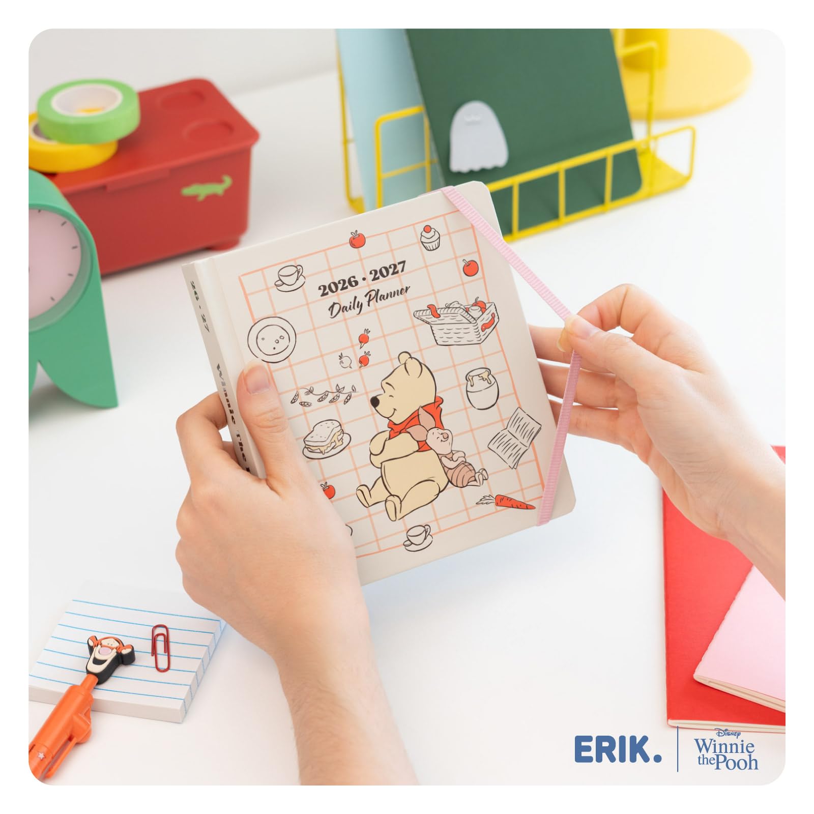 Grupo Erik Academic Diary 2026-2027 Page a Day - Disney Winnie the Pooh Gifts | Back to School Planner 2026-2027, Mid Year Diary 2026 2027 Day per Page | Winnie the Pooh Stationery, Disney Stationery