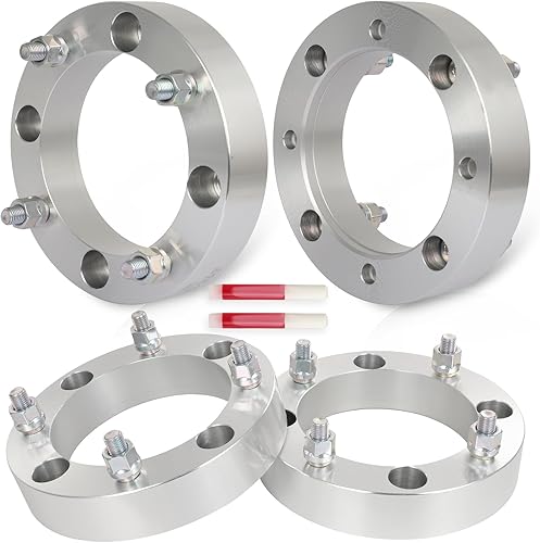 Miniatura 9 de SCITOO 2 espaciadores de rueda de 1.5 pulgadas, 4 x 156 de diámetro de 5.157 in, 12 x 1.5 pulgadas, adaptadores de espaciadores de rueda de 4
