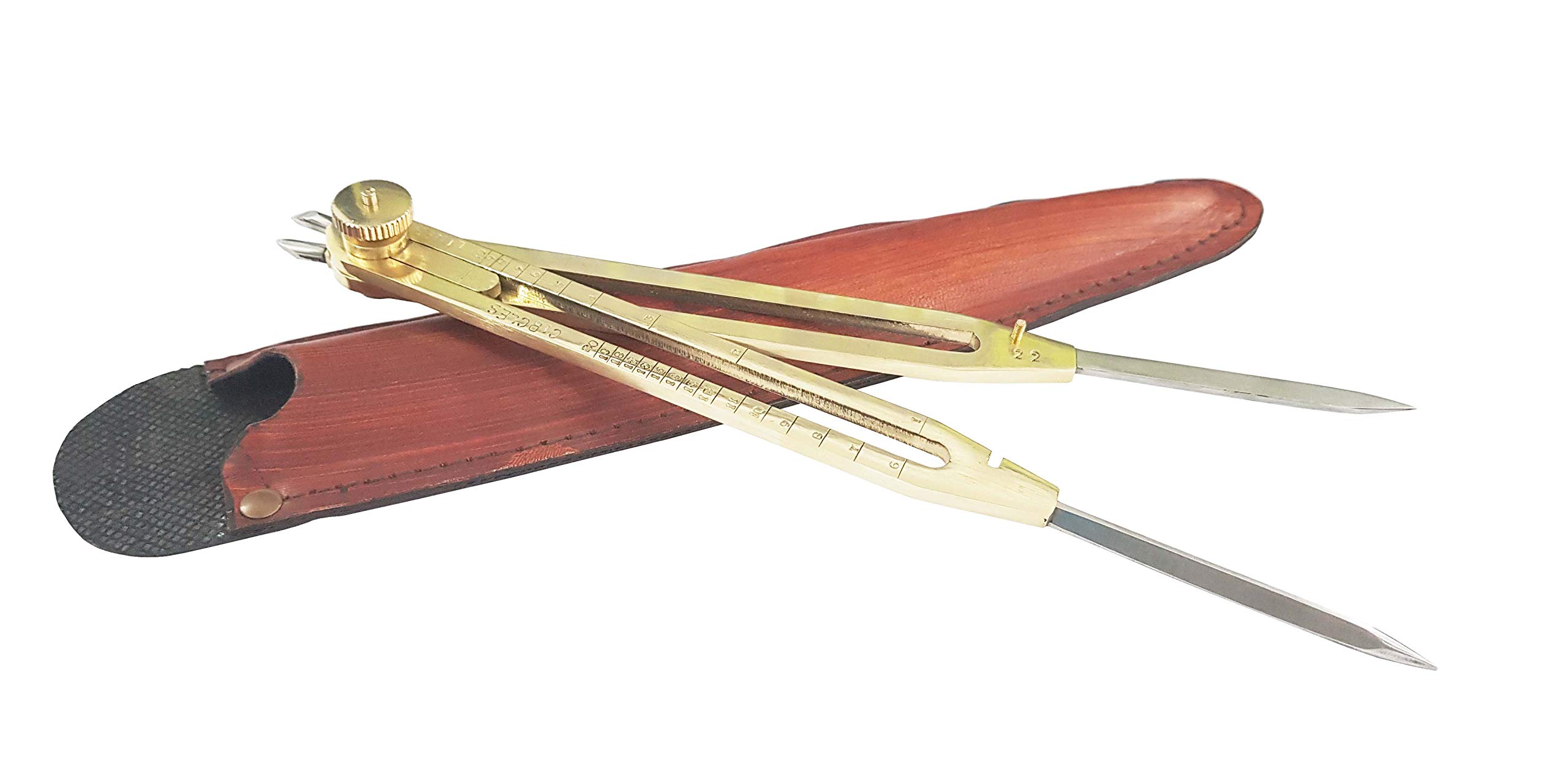 Proportional Artist Interleaving Ladder Professional Drawing Tool 22.9 cm long Brass with Heavy Duty Steel Point