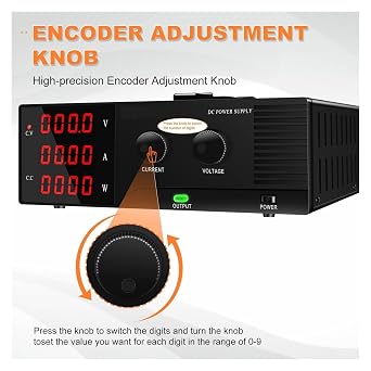 DC Adjustable Lab Power Supply Variable with RS-232 200V 10A Communication Interface 100W-2000W High Power Bench Power Source Stabilized High Stability(30V 60A 1800W RS232)