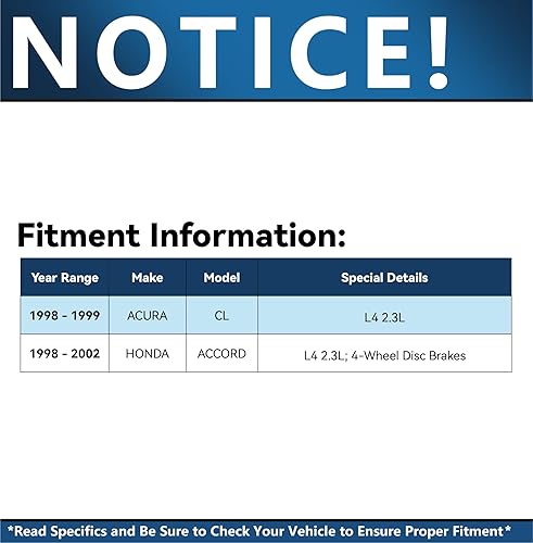 Miniatura 302 de Detroit Axle - Rotores de disco delantero de 10.827 in + pinza de freno lateral del pasajero de repuesto para Toyota RAV4 Prius V Lexus HS250H Scion