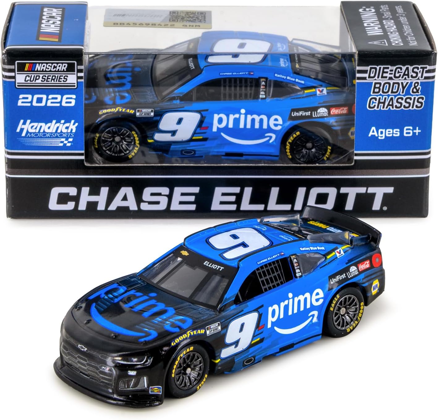 Chase Elliott 2026 AMZ Prime ARC Diecast Car 1:64 Scale