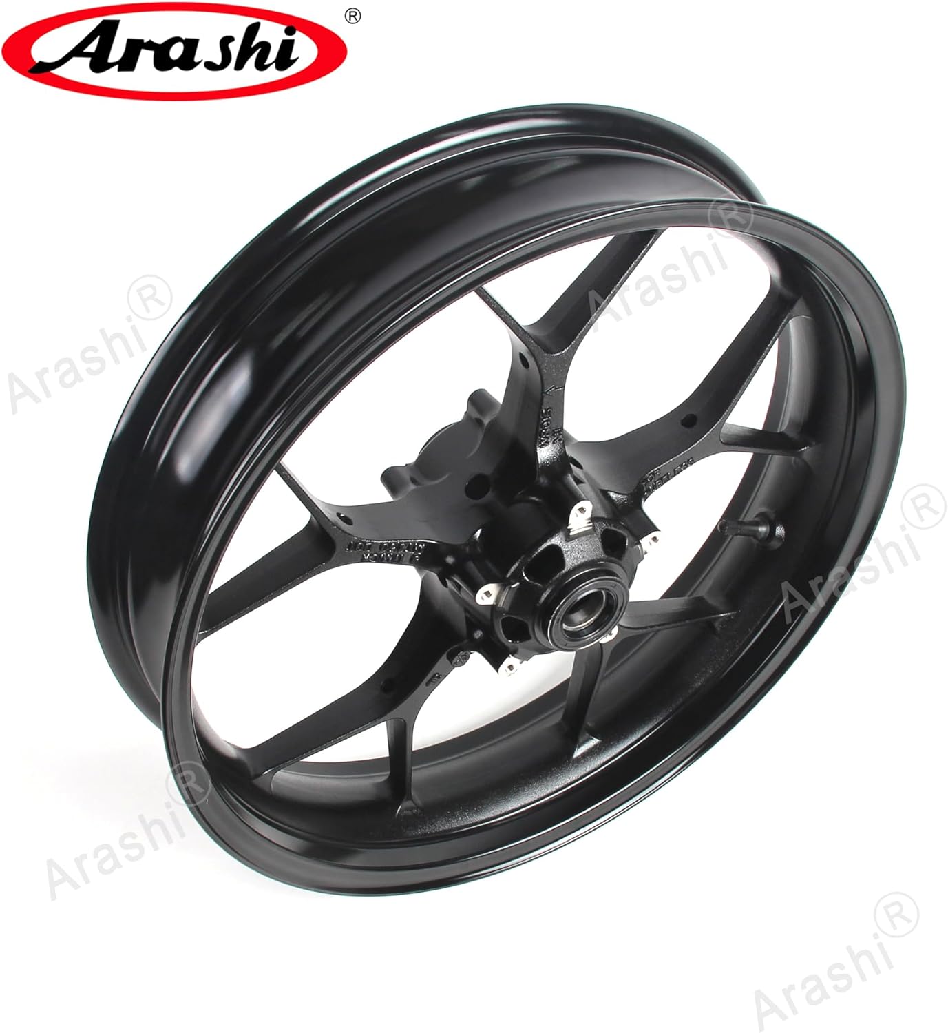 Arashi Front Wheel Rim for Honda CBR1000RR ABS include 2017-2019, CBR1000RRR ABS include 2020-2025, Motorcycle Replacement Accessories Parts Gloss Black
