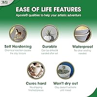 Vista 6 de Aves Apoxie Sculpt - Compuesto de modelado 2 partes (A y B) – 1/10 libra, esculpir para esculpir, modelar, rellenar, reparar, fácil de usar