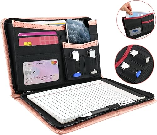 Miniatura 2 de Carpeta Junior PadfolioCurrículum con bloc de notas forrado recargable, carpeta A5, cartera de negocios, funda multifunción, bloc de escritura A5