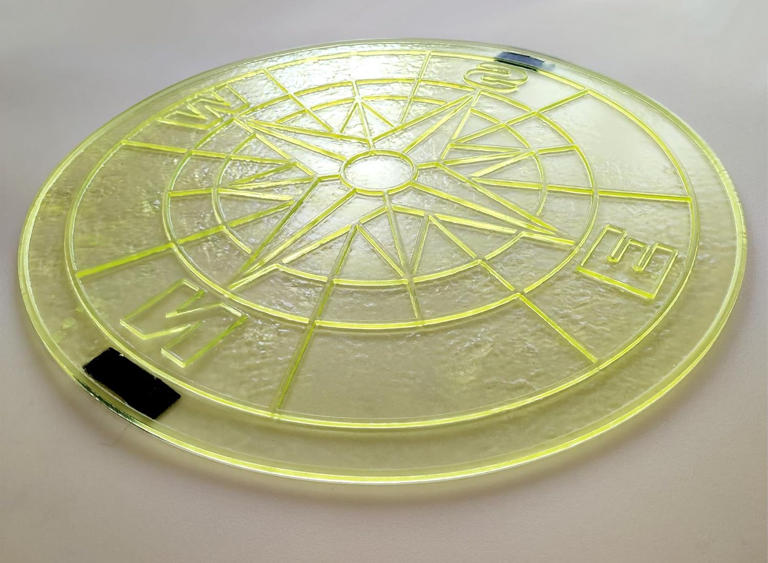 Polyurethane Mat Stamp COMPASS ORIENT | Concrete Cement Stamping Pattern Imprint Decorative Texture Form Mold Tool Texturing