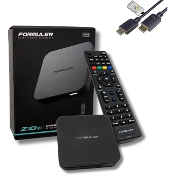 Formuler Z10 SE 4K Android 10 OTT Media Player 4K UHD 10-bit 60fps h.265 HDR10 + Smart OTT IP Media Streaming Box WiFi IR Remote Control Widevine L1 Support MYTVOnline2 App HTS e-com HDMI Cable