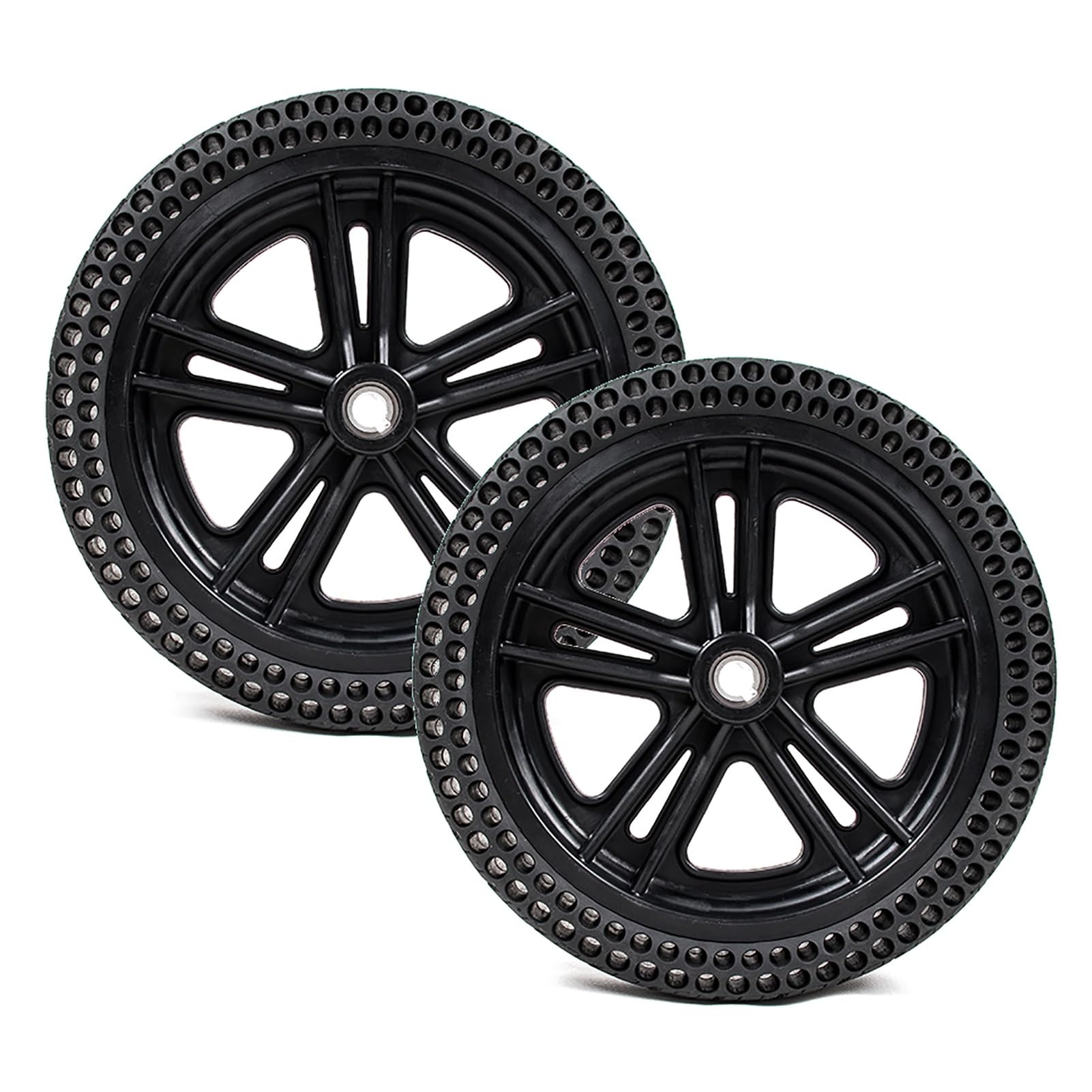12 Inch Wheelchair Rear Wheels, Electric Wheelchair Accessories, Honeycomb PU Solid Replacement Wheels, 12.5x2.50/62-203