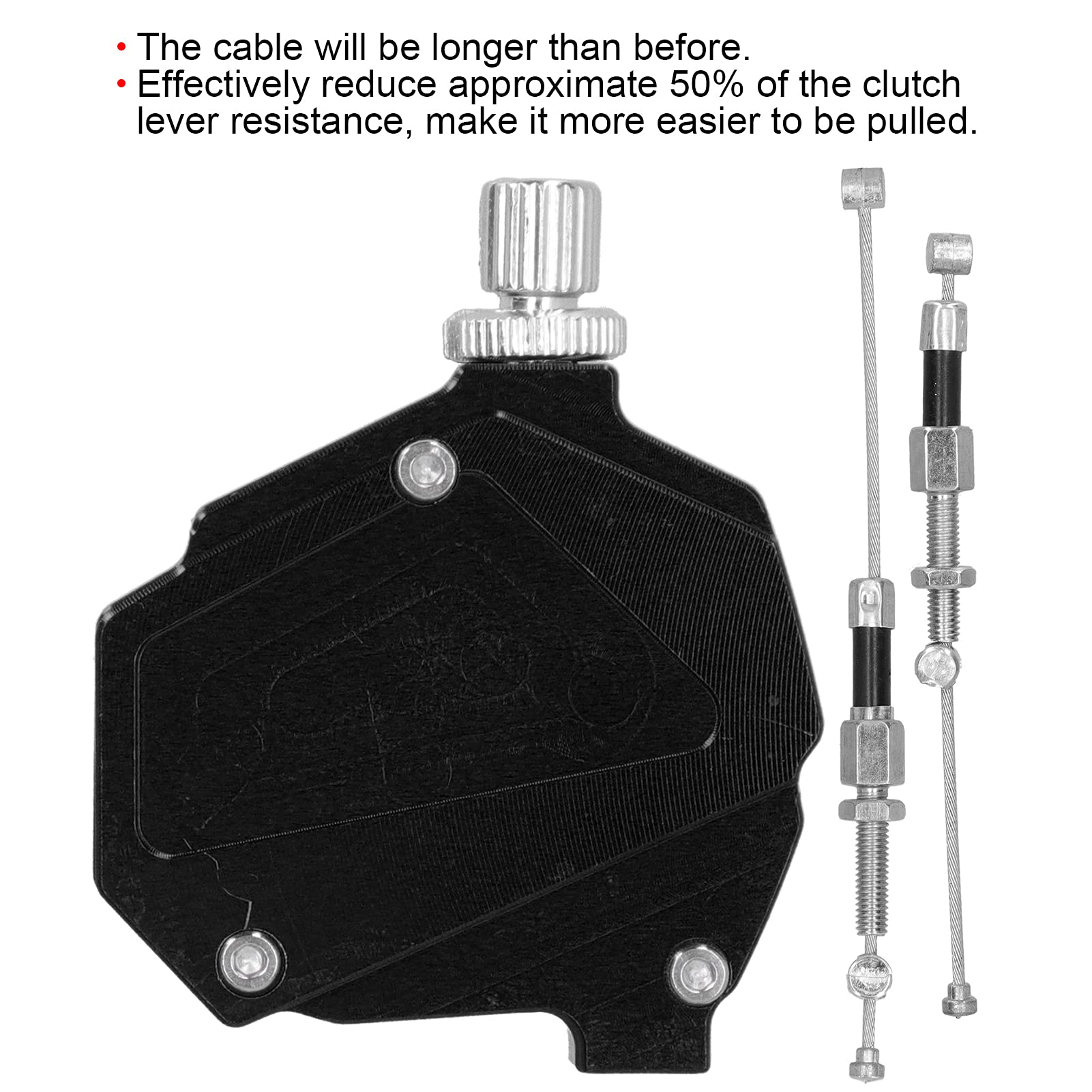 Palanca de Cable de Tracción de Embrague, Sistema de Cable Fácil de Tirar para Motocicleta, Accesorio Universal de Aluminio CNC, Booster de Embrague para Dirt Bike, Motocicleta