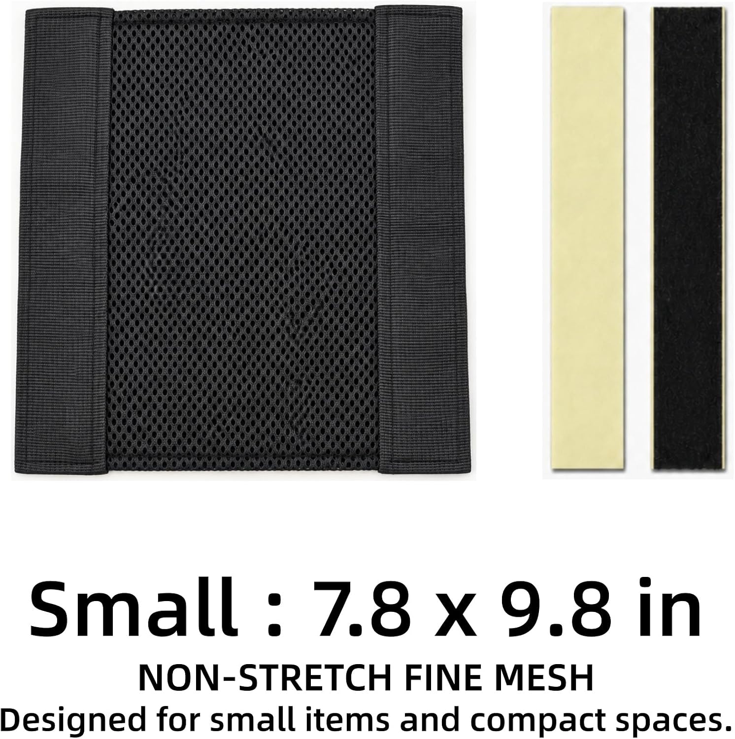 6 Pack Self Adhesive Mesh Storage Pockets, Cabinet Door Organizer