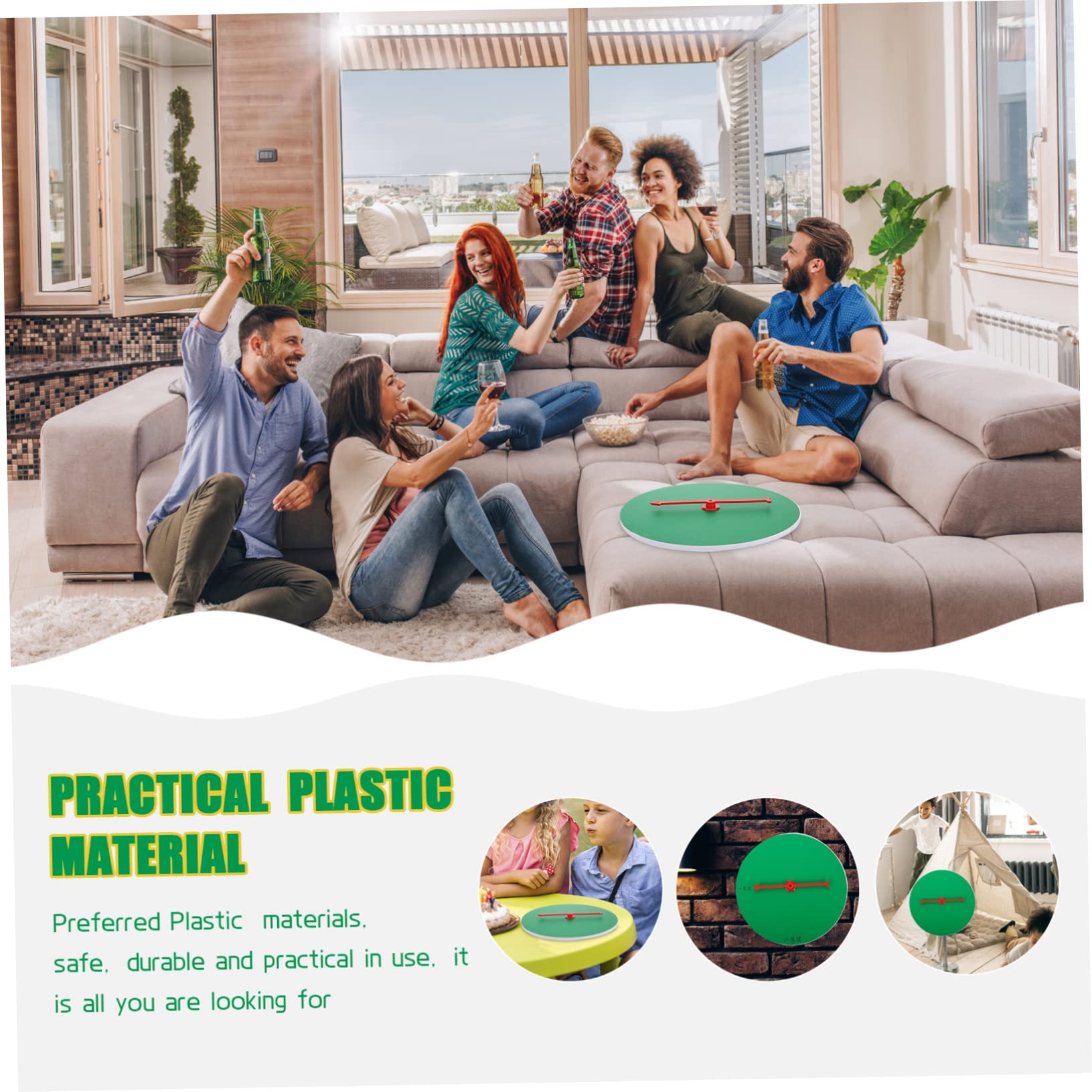 BCOATH Turntable Wall Hanging Decorative Prize Wheel DIY Small Prize Wheel Game for Wedding Birthday