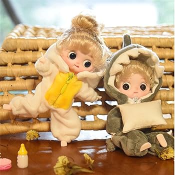 新品　売りまとめ　人形10個 Amazon.co.jp: 新しい10cm ob11人形カワイイポケット人形服衣装