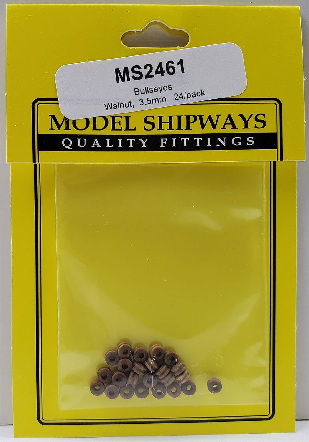 Model Shipways Bullseye Walnut 3.5mm 24/Pack