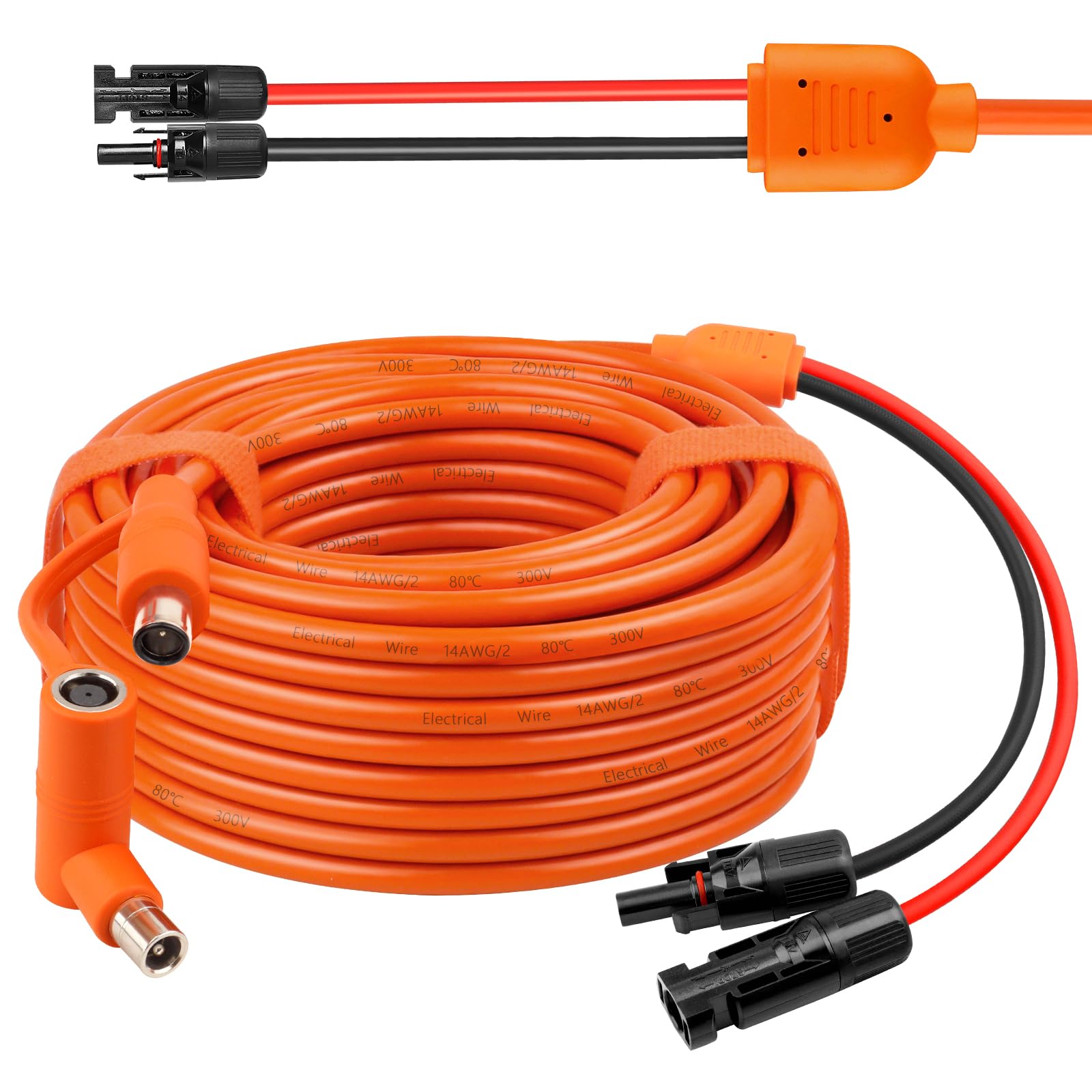 MOOKEERF Cavo di prolunga per ricarica da solare a CC da 8 mm, 9 m, 12 AWG+14 AWG, con connettore per pannello solare a DC7909/8020, compatibile con Anker, GZ Yeti, BLUETT, Jackery Power Station
