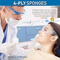 Vista 5 de 200 Almohadillas de gasa 2x2 - Esponjas de gasa no tejidas suaves de 4 capas - Gasa dental no estéril y toallitas estéticas - Gasas cuadradas